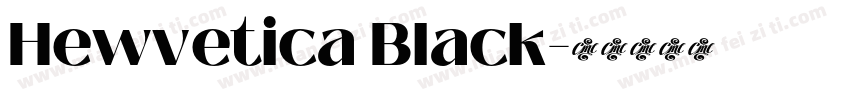Hewvetica Black字体转换
